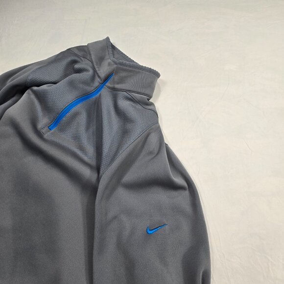 Nike Golf Dri-FIT Pullover 1/4 Zip Mens Sz Large Gray/Blue Martin Marietta Logo - Picture 10 of 12
